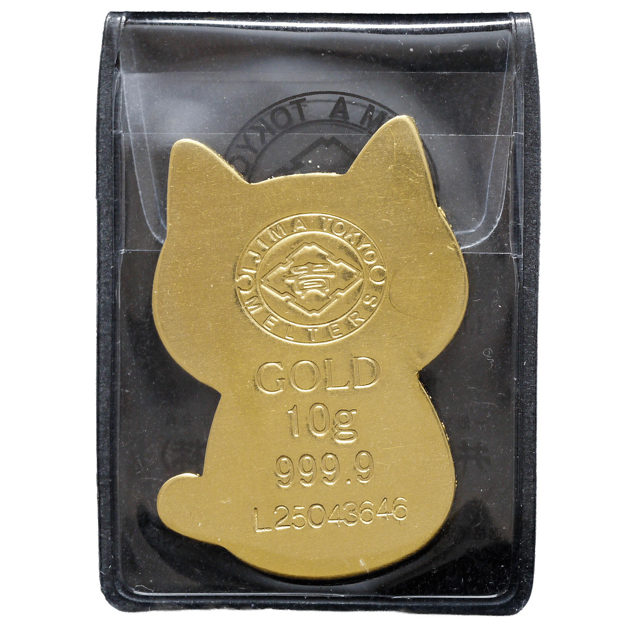 井島貴金属 純金製10グラムインゴット ネコ型 オリジナルパッケージ - NJ BUYER'S MARKETPLACE