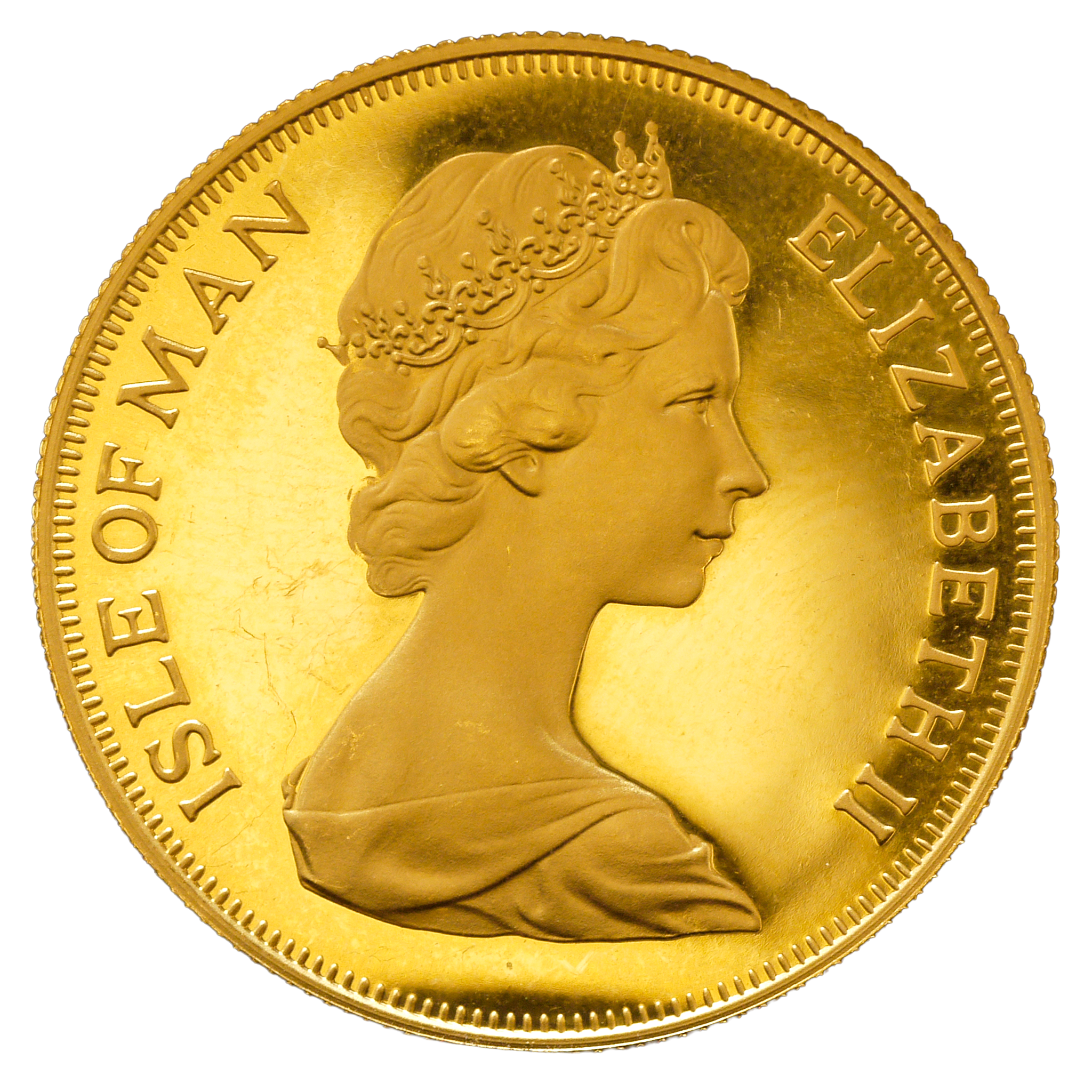 ジブラルタル 2ポンド金貨 1973年 ポブジョイ鋳 ヴァイキング