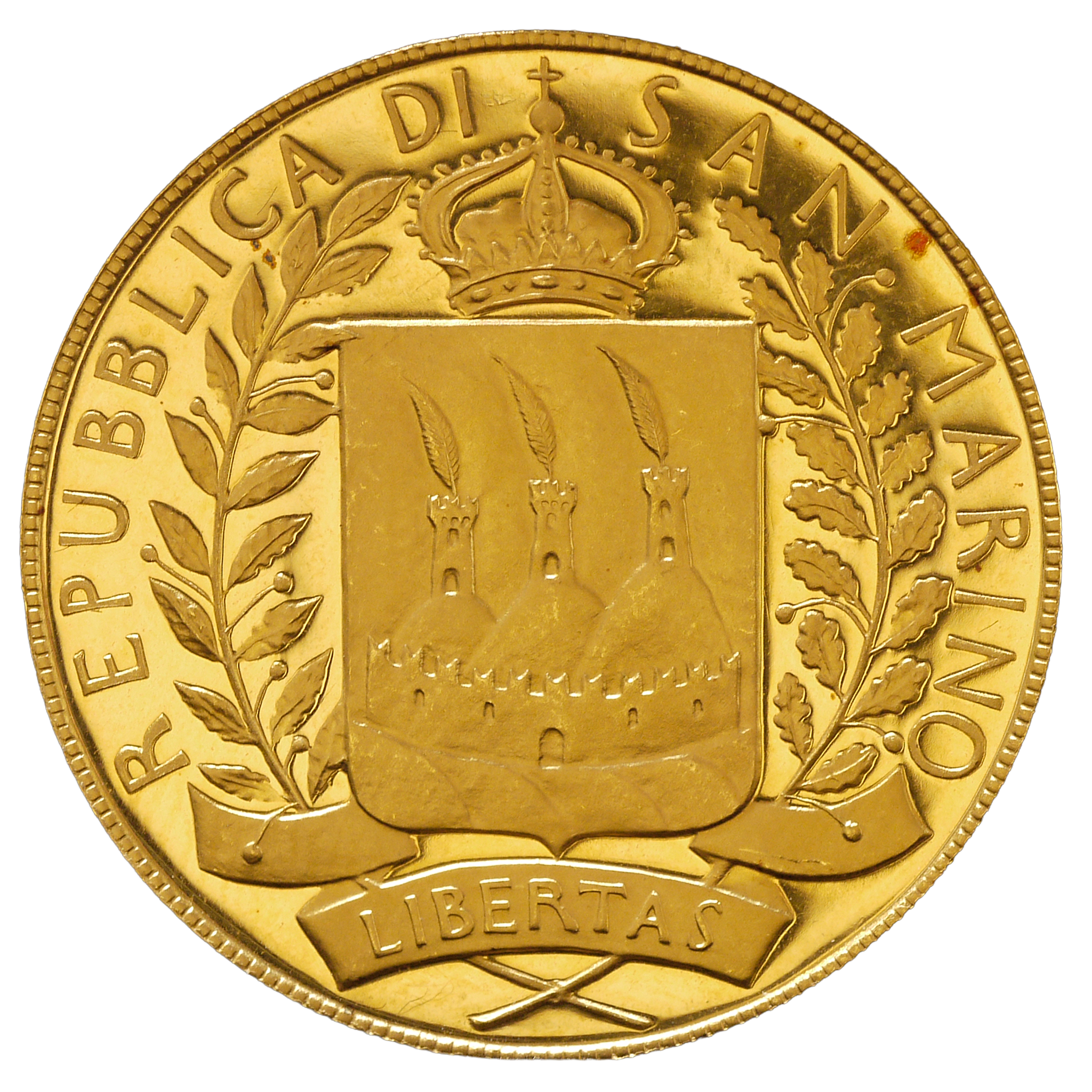 サンマリノ 50ユーロ金貨 2006年 ローマ鋳 べルッツィ生誕500周年