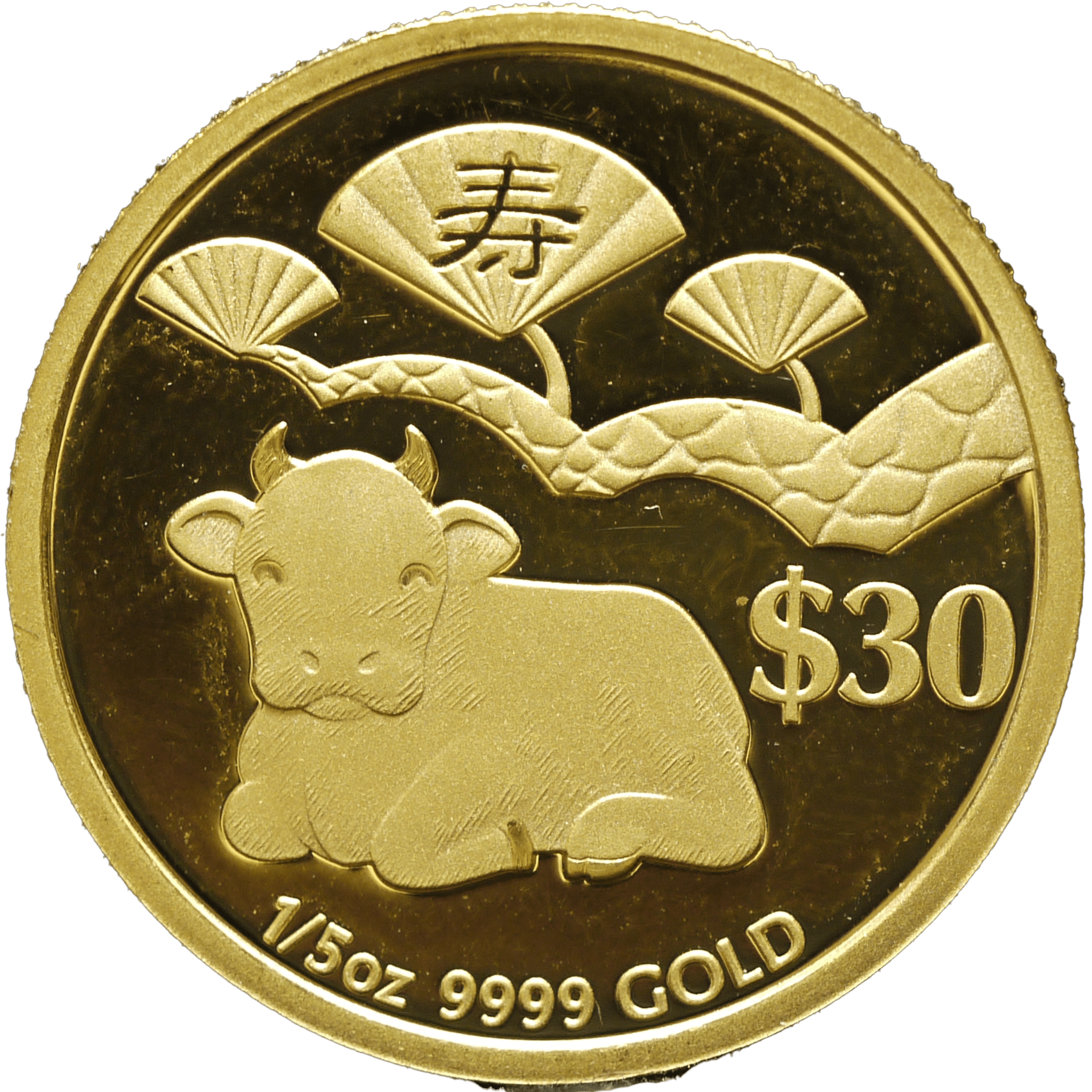 ツバル 30ドル金貨 2009年 パース鋳 干支 丑年 - NJ BUYER'S MARKETPLACE