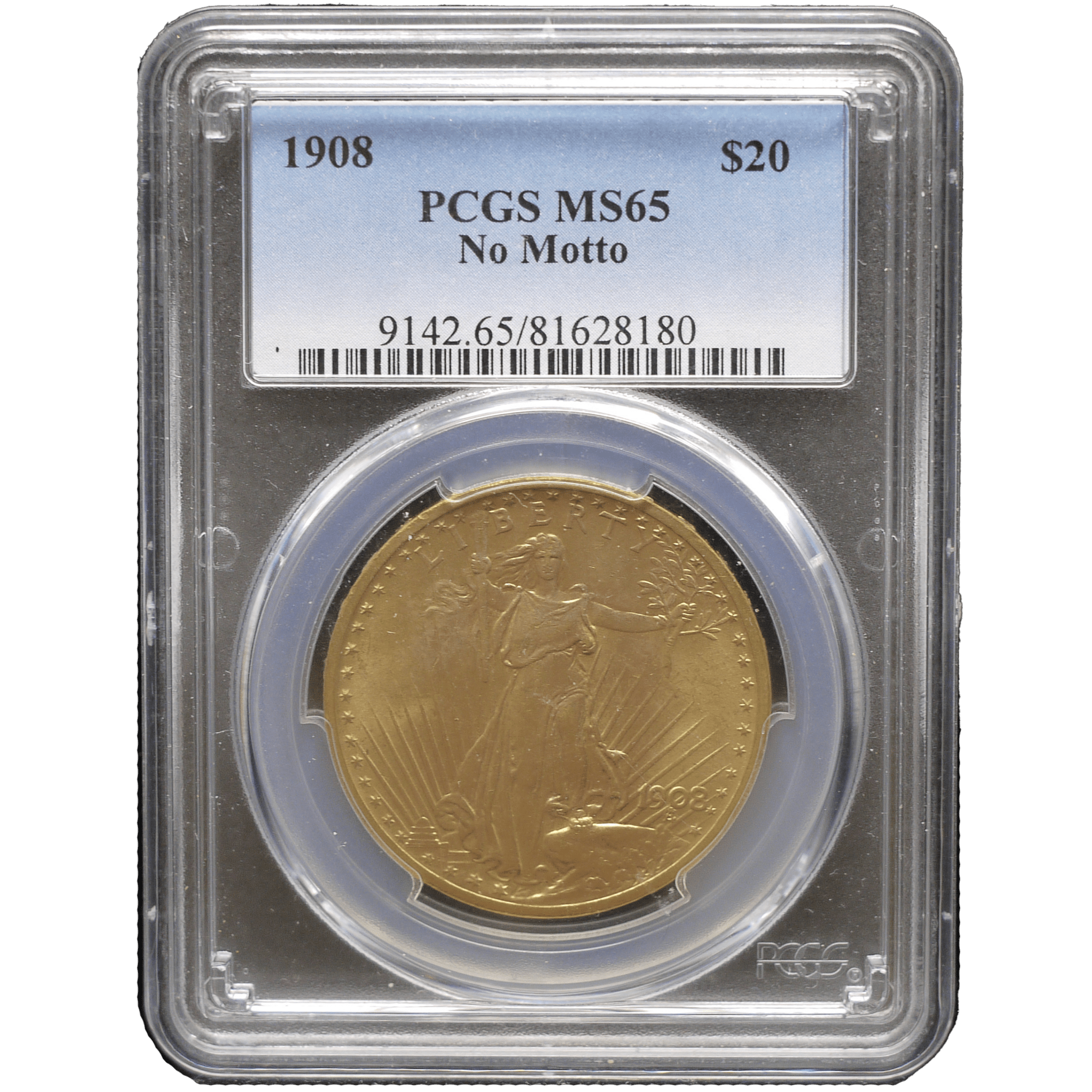 アメリカ 20ドル金貨 1908年 フィラデルフィア鋳 リバティ PCGS MS65 - NJ BUYER'S MARKETPLACE