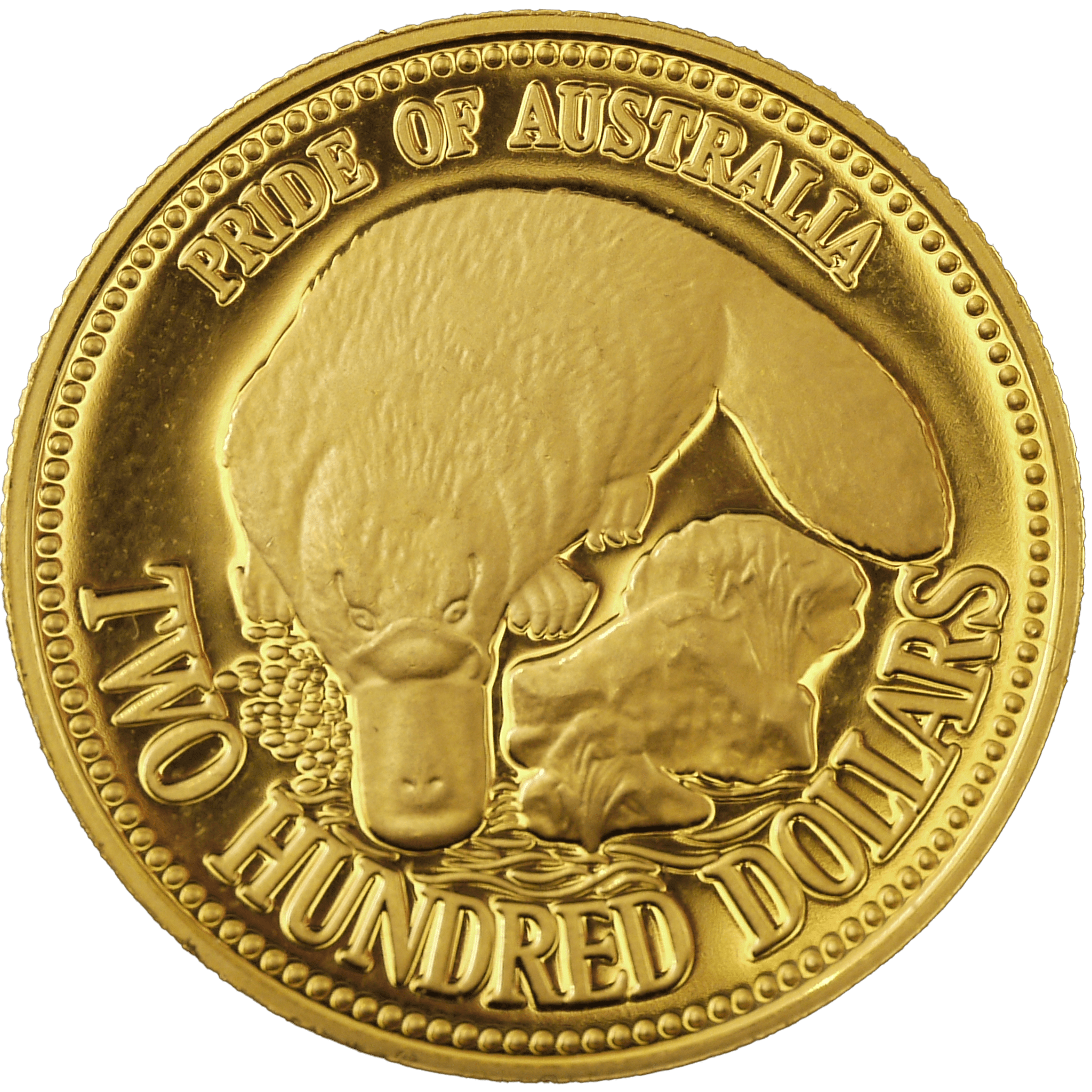 オーストラリア 200ドル金貨 1990年 カモノハシ プルーフ仕様 - NJ BUYER'S MARKETPLACE