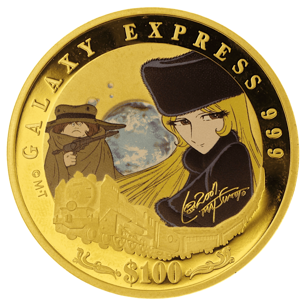 ツバル 100ドル金貨 2007年 銀河鉄道999 メーテル｜NJ BUYER'S MARKETPLACE