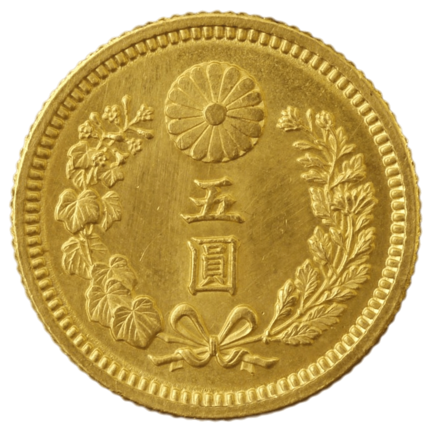 日本 新5円金貨 大正13年 大阪鋳 旭日 - NJ BUYER'S MARKETPLACE