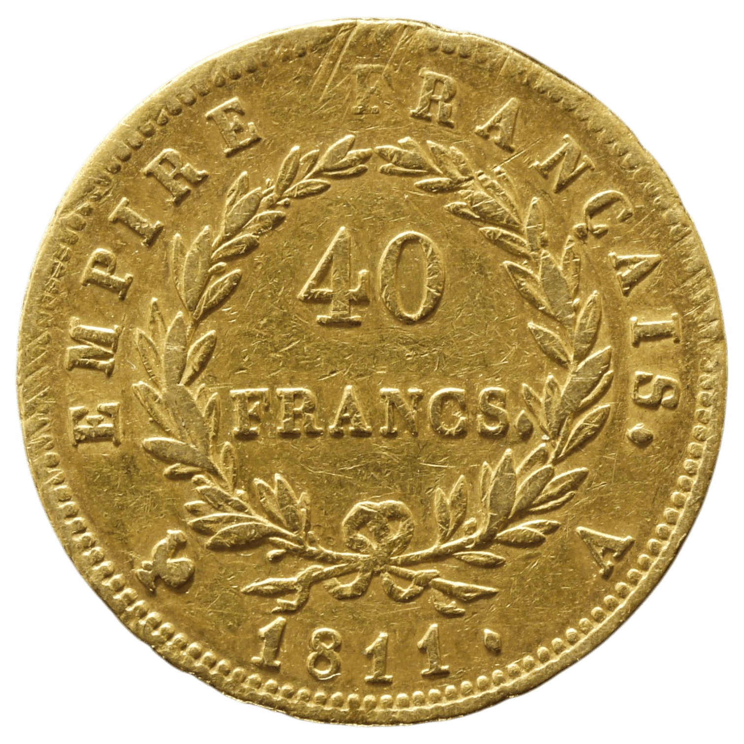 フランス 40フラン金貨 1811年 パリ鋳 ナポレオン1世 有冠｜NJ BUYER'S
