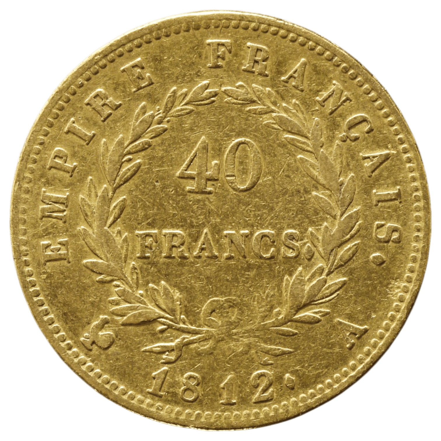 フランス 40フラン金貨 1812年 パリ鋳 ナポレオン1世 有冠 - NJ BUYER'S MARKETPLACE