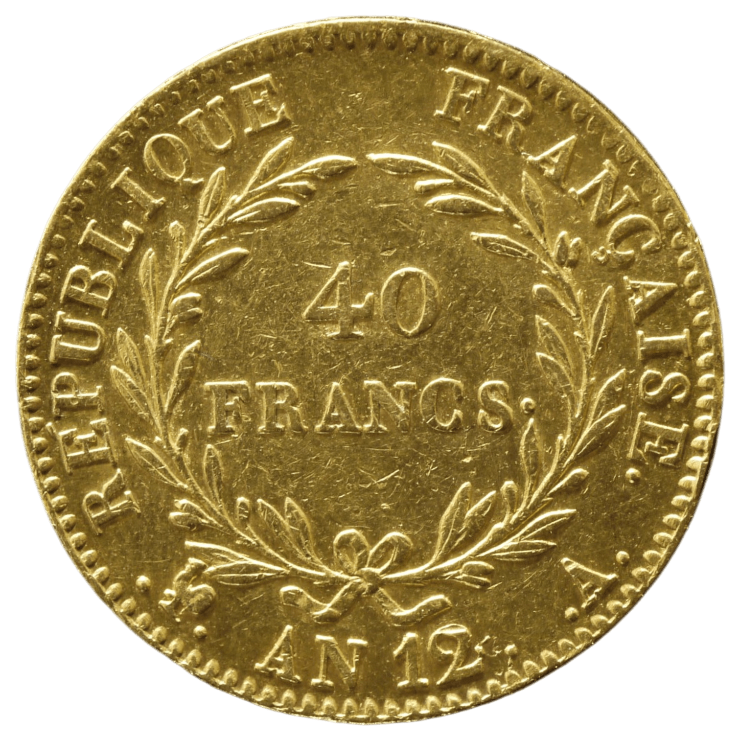 フランス 40フラン金貨 1803年 パリ鋳 ナポレオン1世 無冠 - NJ BUYER'S MARKETPLACE