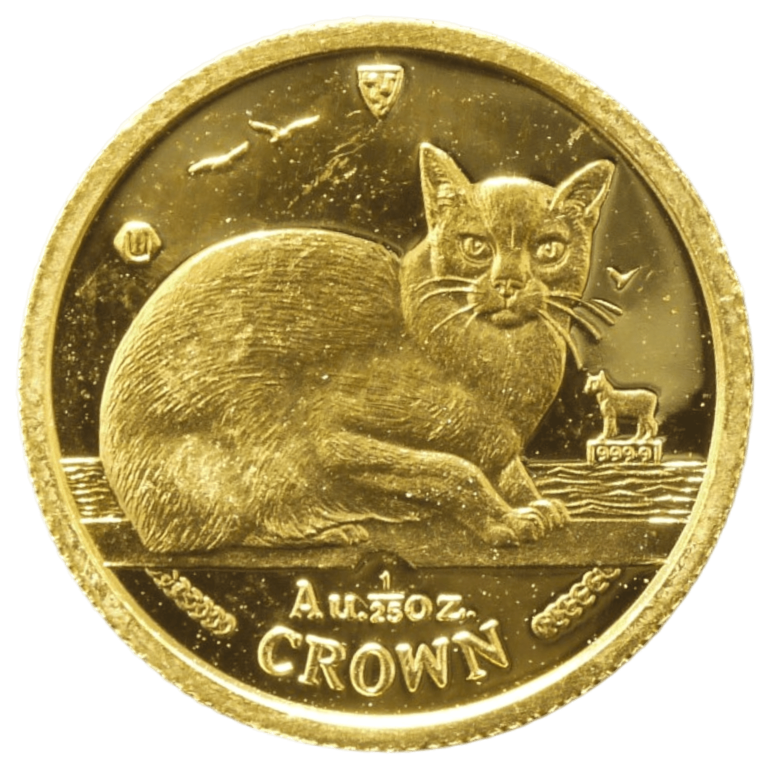 マン島 1/25クラウン金貨 1996年 ポブジョイ鋳 バーミーズ - NJ BUYER'S MARKETPLACE