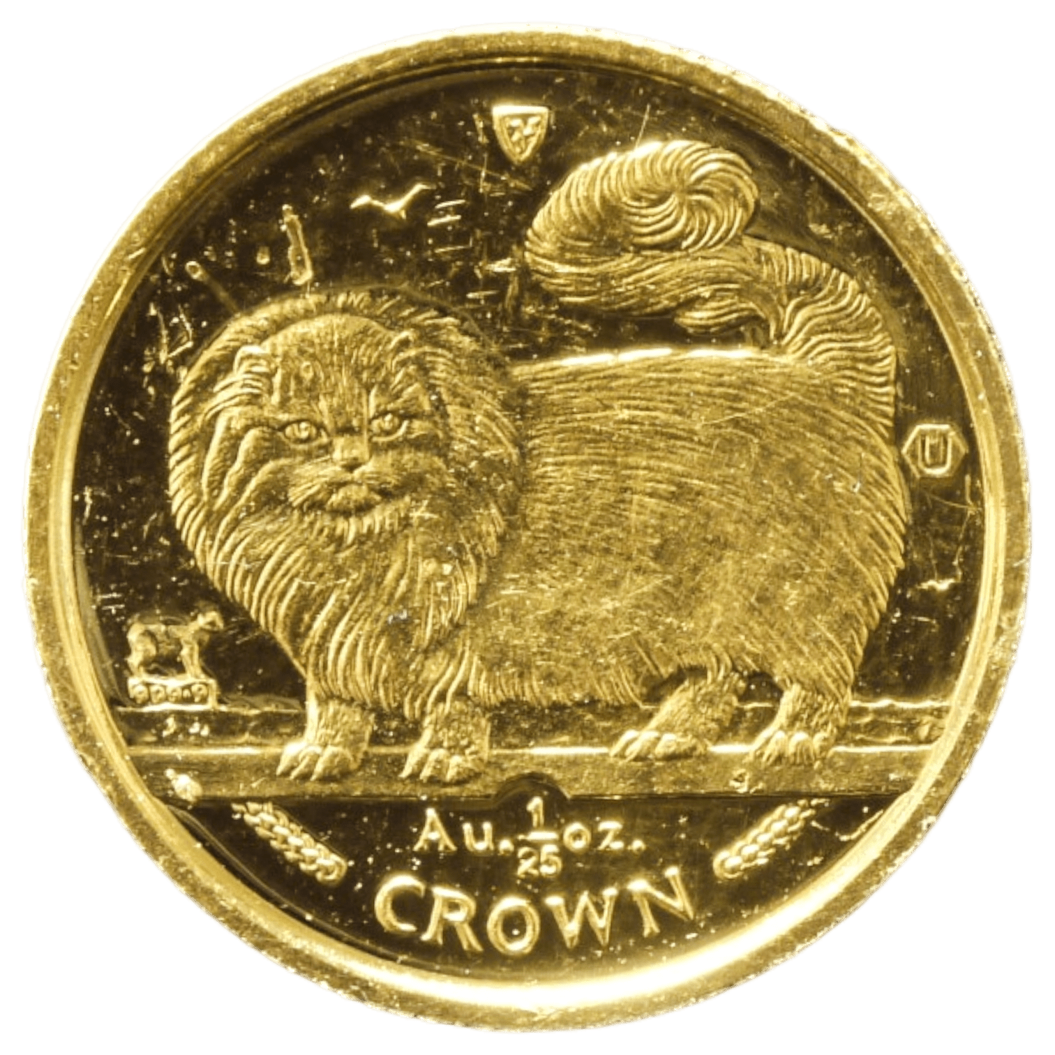 マン島 1/25クラウン金貨 1997年 ポブジョイ鋳 ロングヘアードスモーク - NJ BUYER'S MARKETPLACE