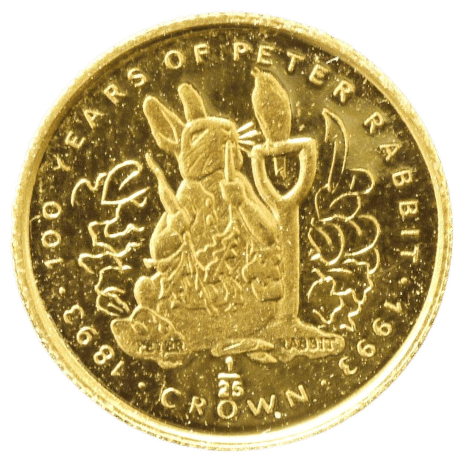 ジブラルタル 1/25クラウン金貨 1993年 ポブジョイ鋳 ピーターラビット - NJ BUYER'S MARKETPLACE