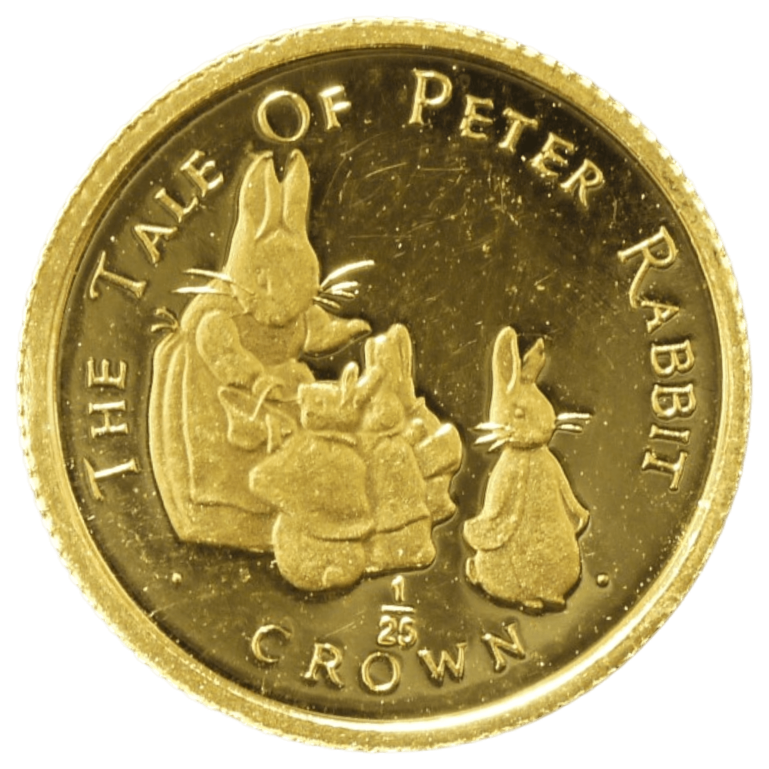 ジブラルタル 1/25クラウン金貨 1994年 ポブジョイ鋳 ピーターラビット - NJ BUYER'S MARKETPLACE