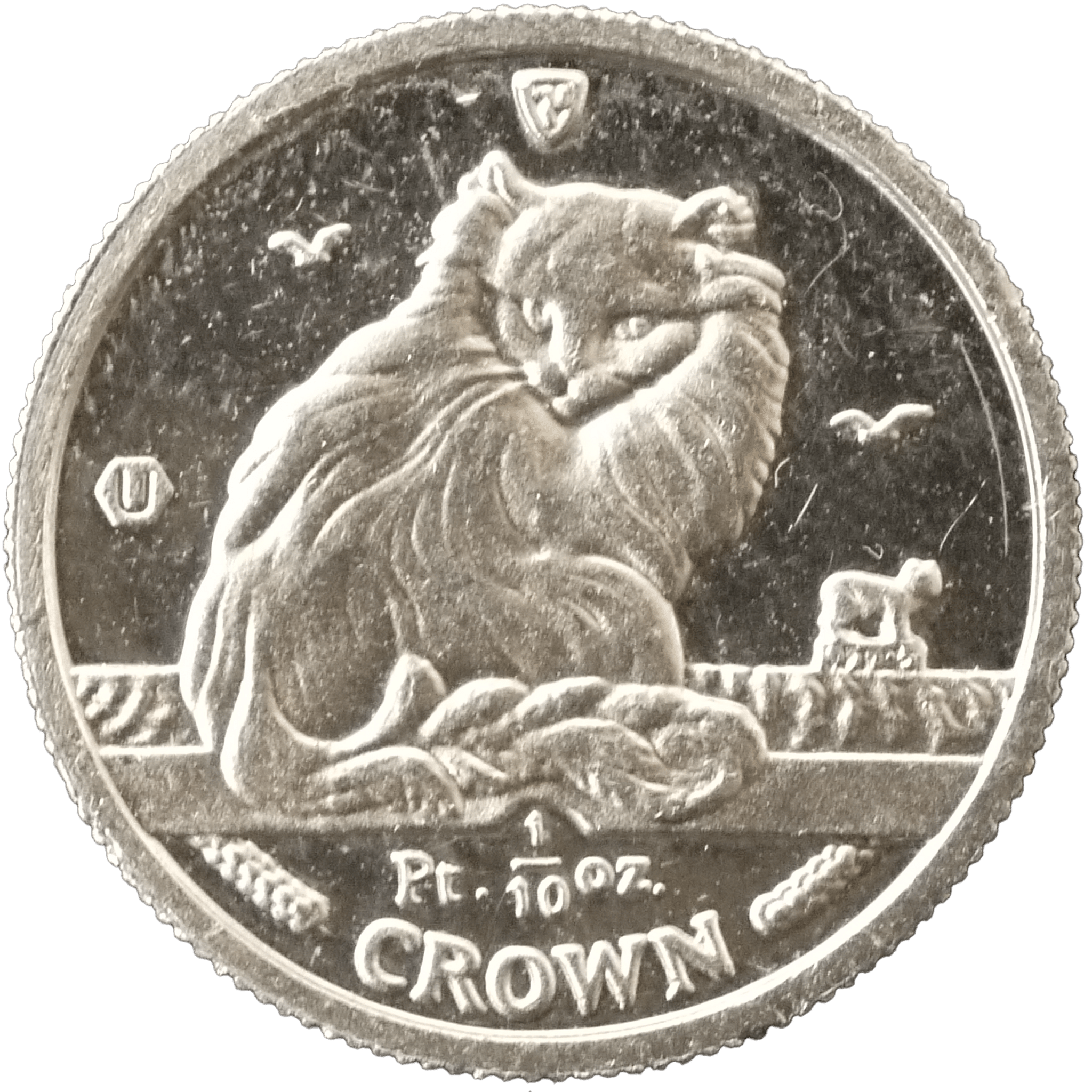 マン島 1/10クラウンプラチナ貨 1995年 ポブジョイ鋳 ターキッシュ - NJ BUYER'S MARKETPLACE