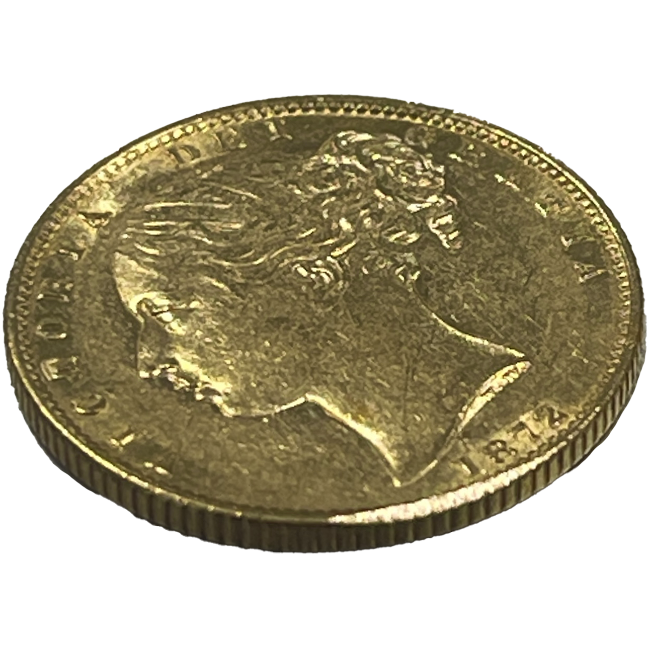 【大特価】イギリス ソヴリン金貨 1872年 ロンドン鋳 Die No.19 ヴィクトリア ヤングヘッド 試金あり