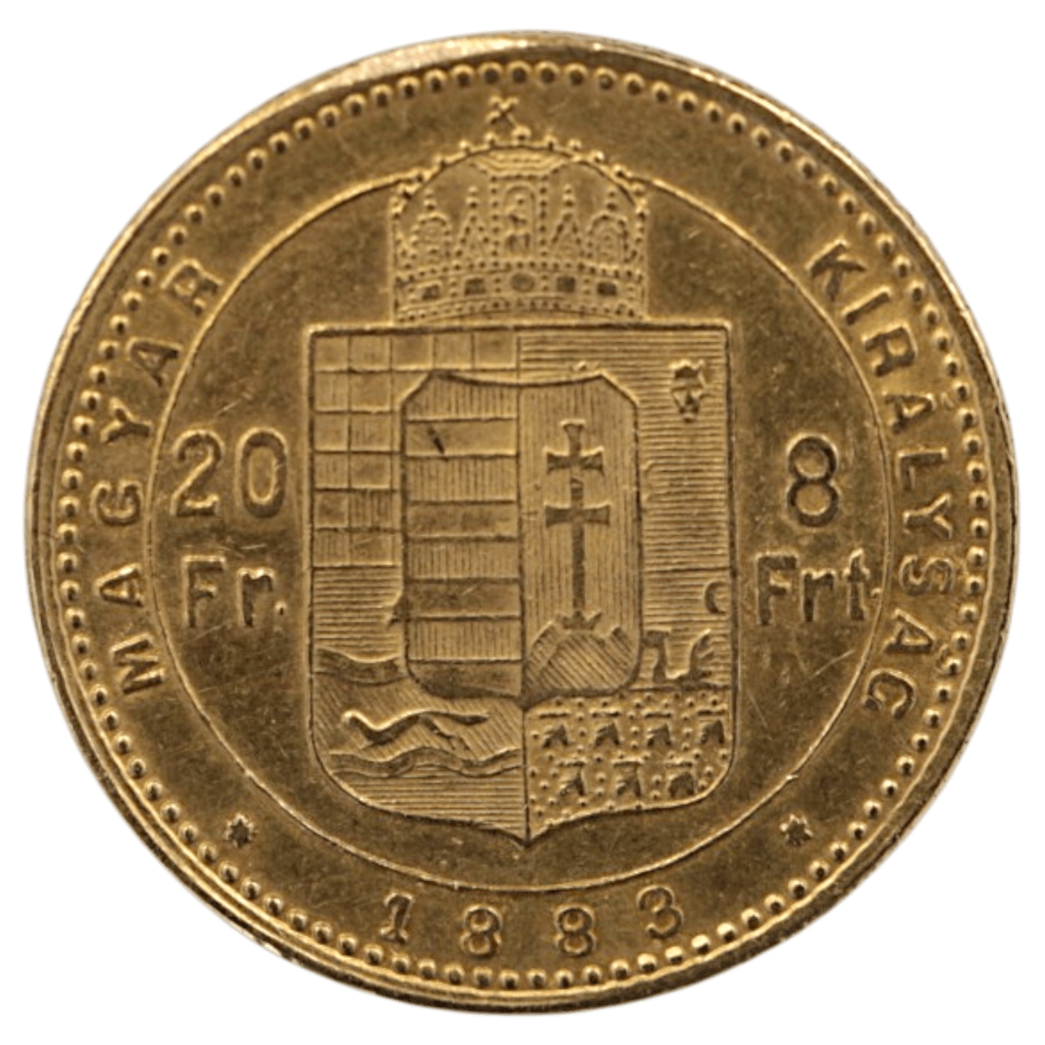 ハンガリー 20フラン金貨 1883年 フランツ・ヨーゼフ1世 - NJ BUYER'S MARKETPLACE
