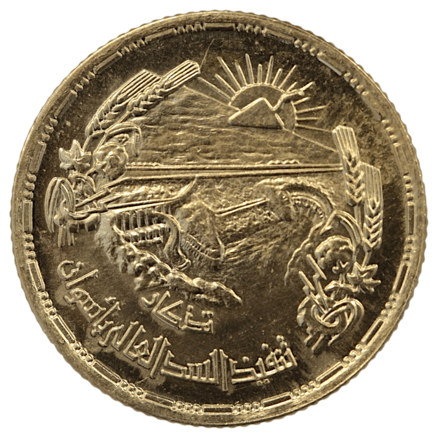 エジプト 1ポンド金貨 1960年 アスワン・ハイ・ダム建設記念 - NJ BUYER'S MARKETPLACE
