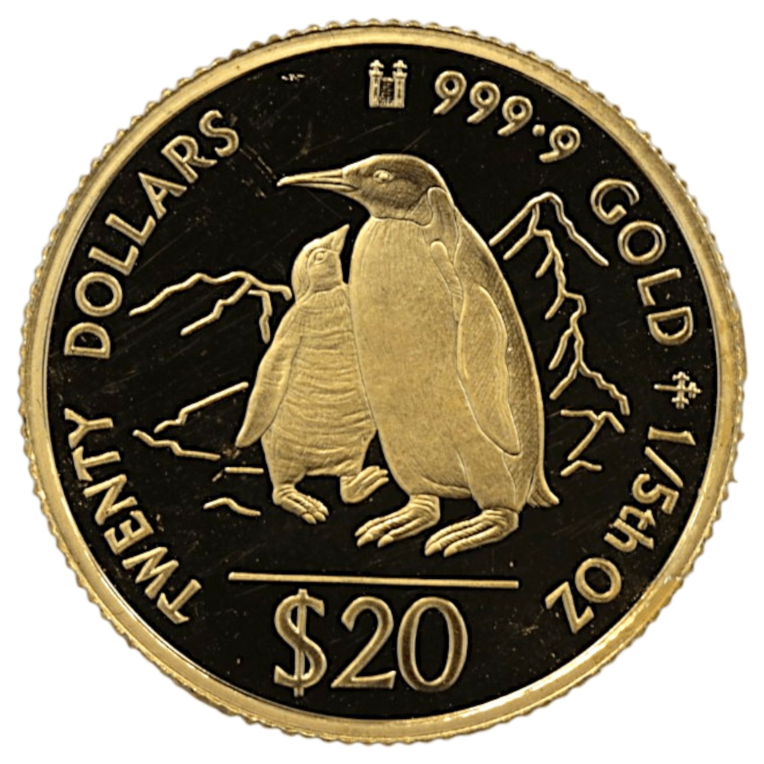 クック島 20ドル金貨 1994年 ペンギンの親子 - NJ BUYER'S MARKETPLACE