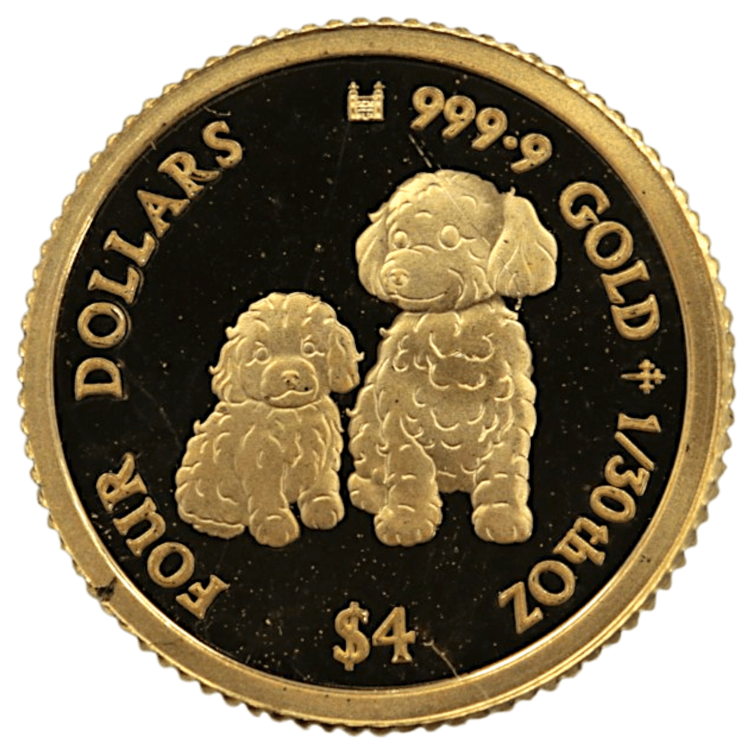 クック島 4ドル金貨 2022年 プードルの親子 - NJ BUYER'S MARKETPLACE
