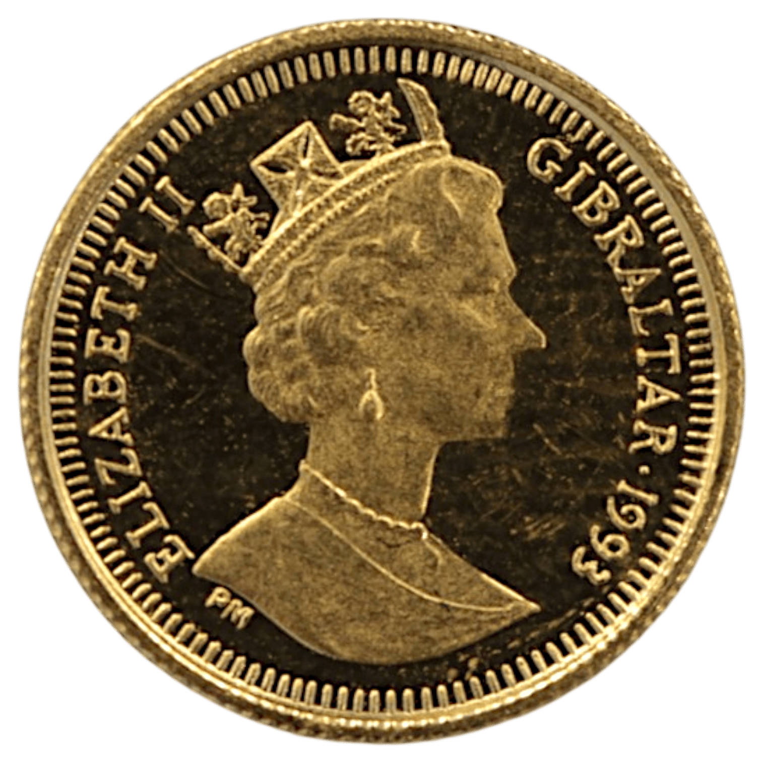 ジブラルタル 1/25ロイヤル金貨 1993年 ポブジョイ鋳 ダックスフント - NJ BUYER'S MARKETPLACE