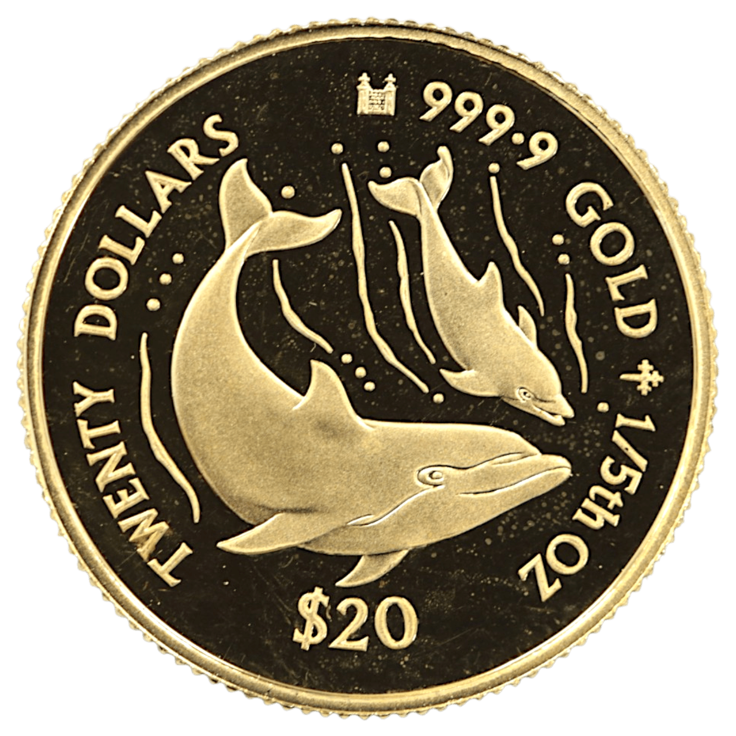 クック島 20ドル金貨 1995年 イルカの親子 - NJ BUYER'S MARKETPLACE