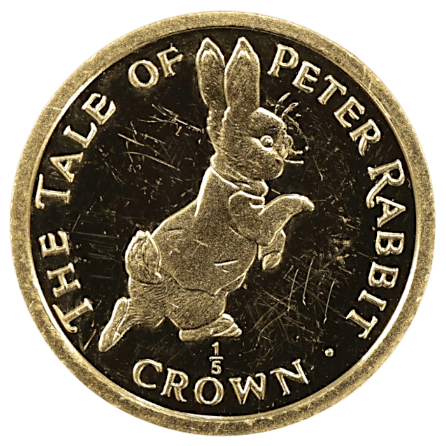 ジブラルタル 1/5クラウン金貨 1995年 ポブジョイ鋳 ピーターラビット - NJ BUYER'S MARKETPLACE