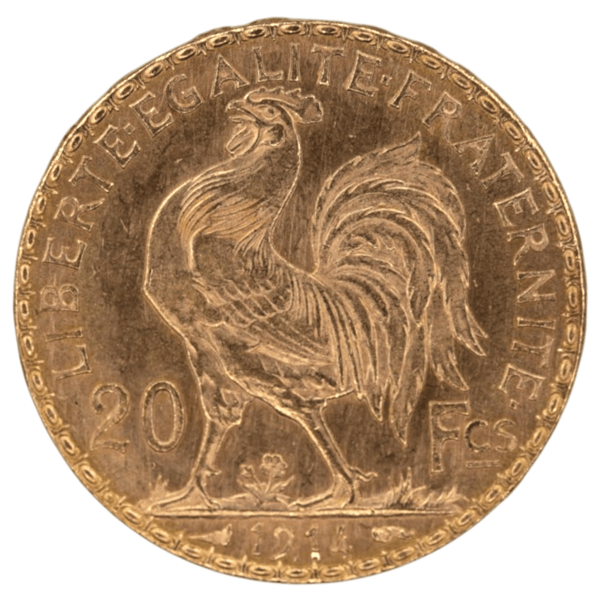 フランス 20フラン金貨 1914年 パリ鋳 マリアンヌ 雄鶏 - NJ BUYER'S MARKETPLACE