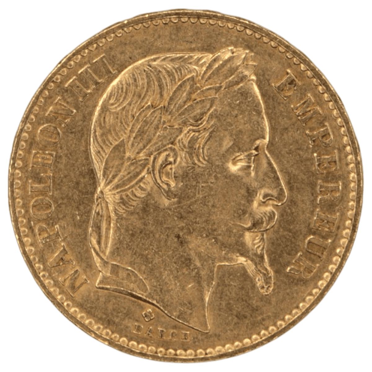 フランス 20フラン金貨 1868年 ストラスブール鋳 ナポレオン3世 有冠 - NJ BUYER'S MARKETPLACE