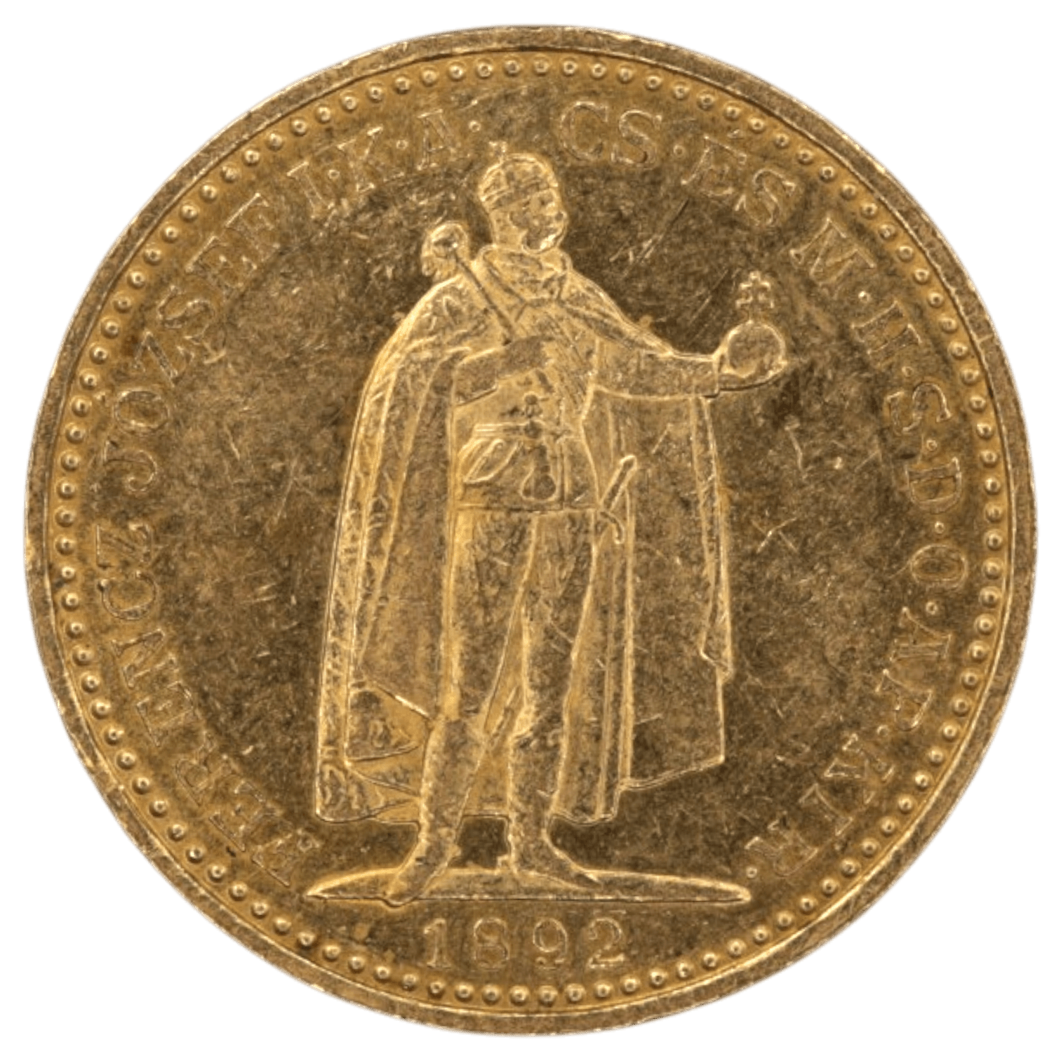 ハンガリー 20コロナ金貨 1892年 クロムニツァ鋳 フランツ・ヨーゼフ1世 - NJ BUYER'S MARKETPLACE