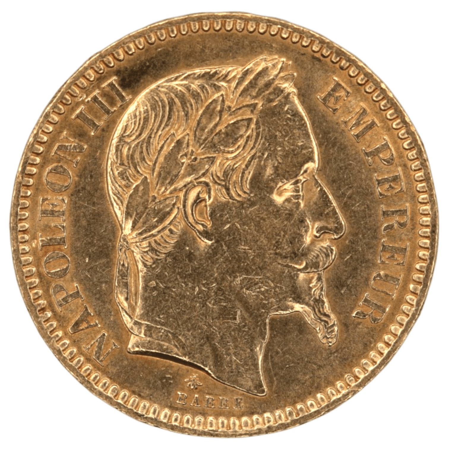 フランス 20フラン金貨 1865年 パリ鋳 ナポレオン3世 有冠 - NJ BUYER'S MARKETPLACE