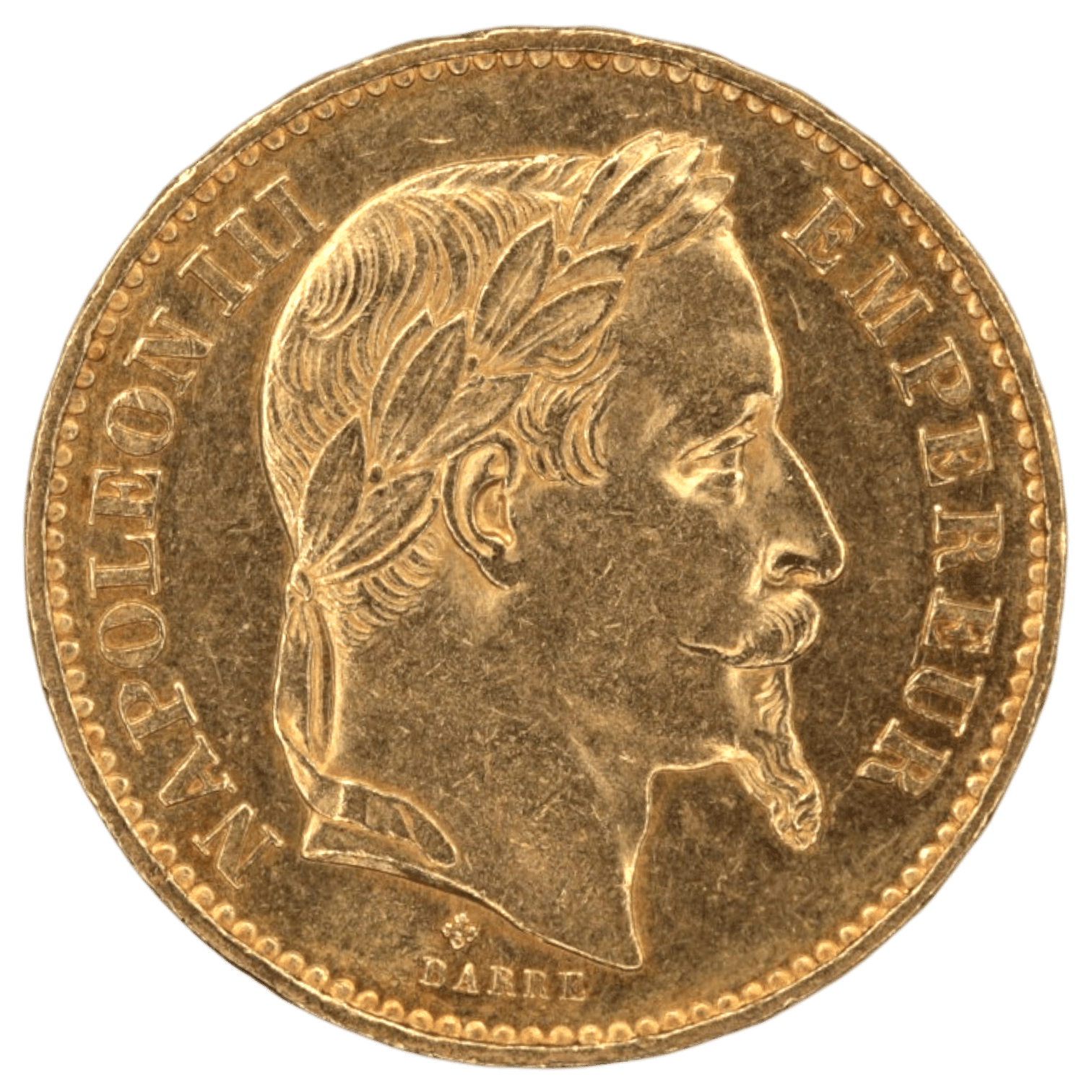 フランス 20フラン金貨 1870年 ストラスブール鋳 ナポレオン3世 有冠 - NJ BUYER'S MARKETPLACE