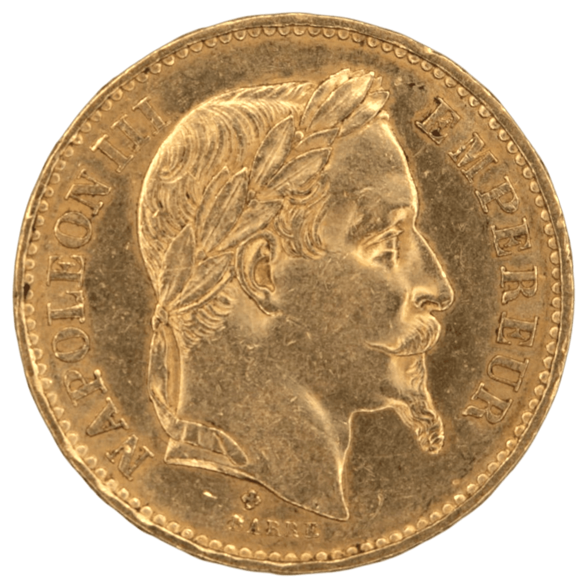 フランス 20フラン金貨 1870年 ストラスブール鋳 ナポレオン3世 有冠 - NJ BUYER'S MARKETPLACE