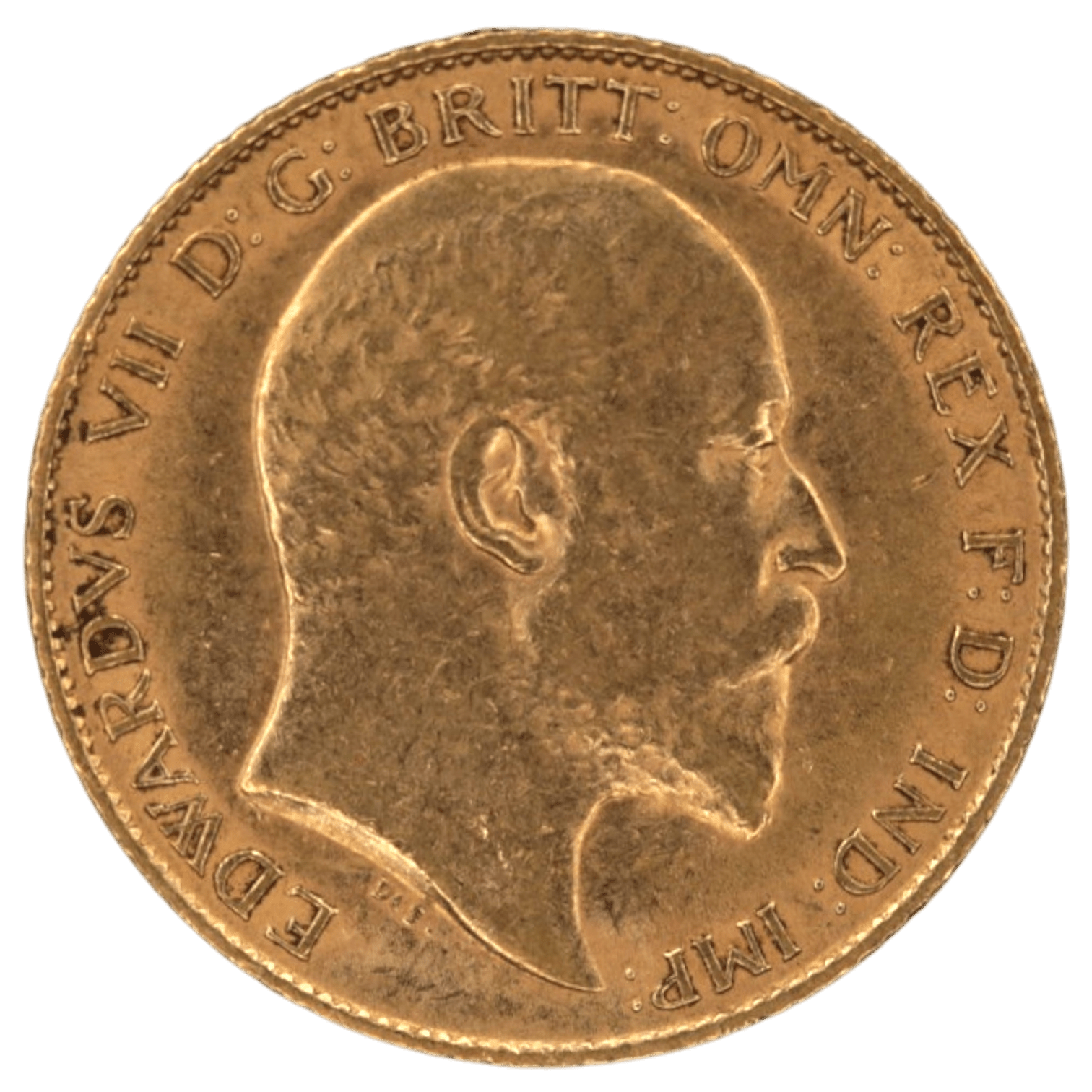 イギリス ソヴリン金貨 1908年 ロンドン鋳 エドワード7世 聖ジョージの竜退治 - NJ BUYER'S MARKETPLACE