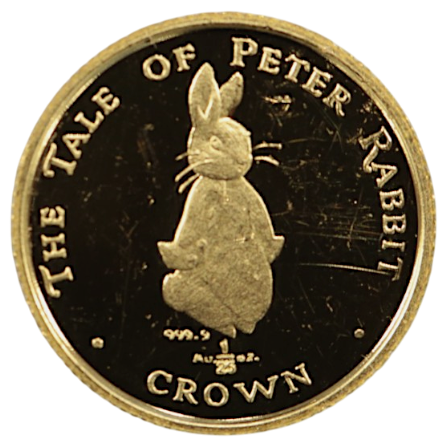 ジブラルタル 1/25クラウン金貨 1997年 ポブジョイ鋳 ピーターラビット