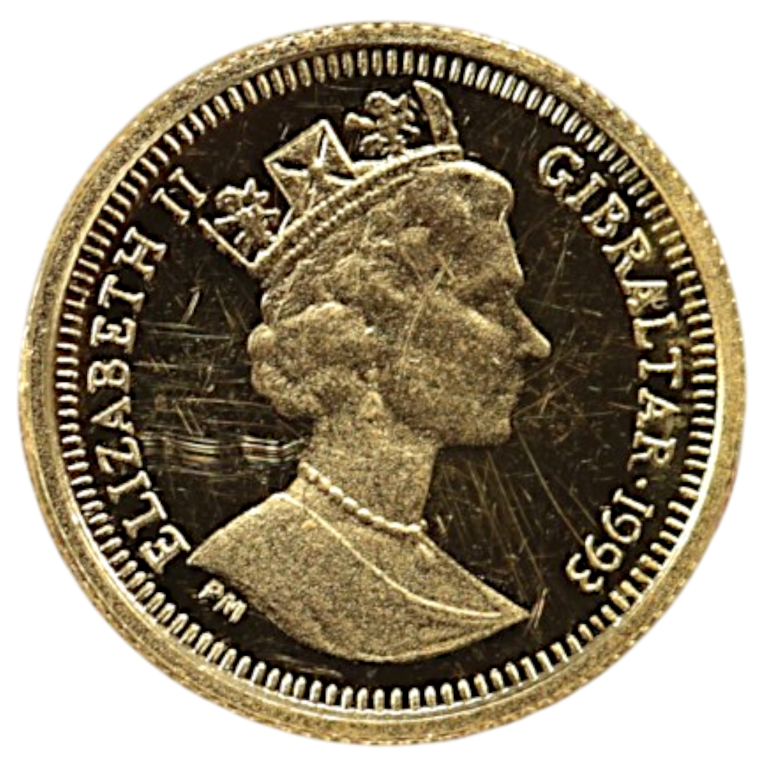 ジブラルタル 1/25クラウン金貨 1993年 ポブジョイ鋳 ピーターラビット