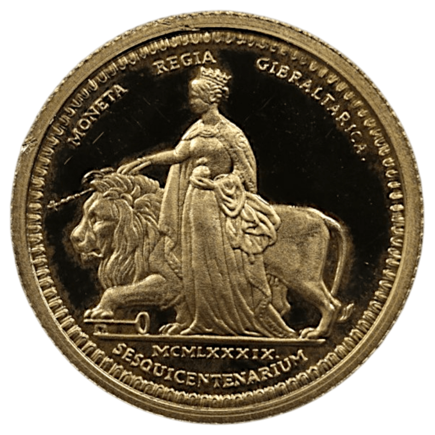 ジブラルタル ソヴリン金貨 1989年 ポブジョイ鋳 ウナとライオン - NJ BUYER'S MARKETPLACE