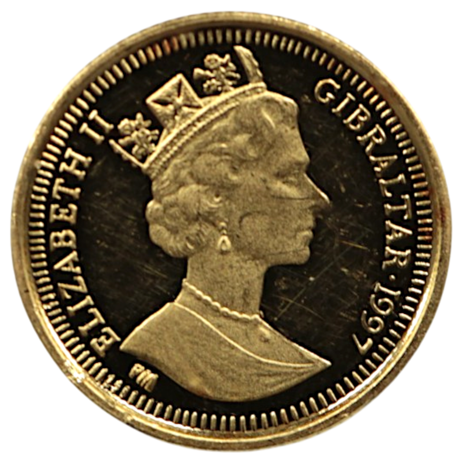 ジブラルタル 1/25クラウン金貨 1997年 ポブジョイ鋳 ピーターラビット