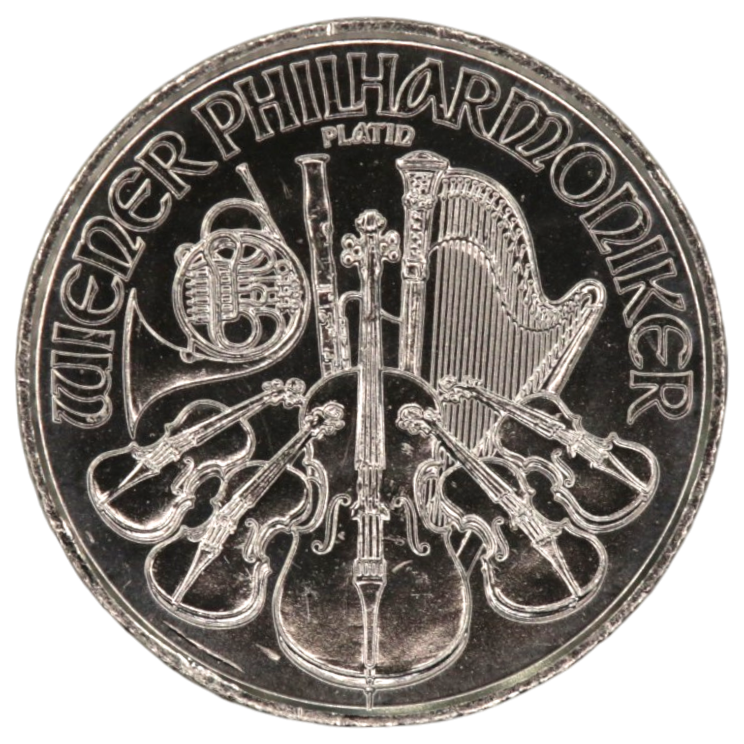 オーストリア 4ユーロプラチナ貨 2021年 ウィーン鋳 フィルハーモニー