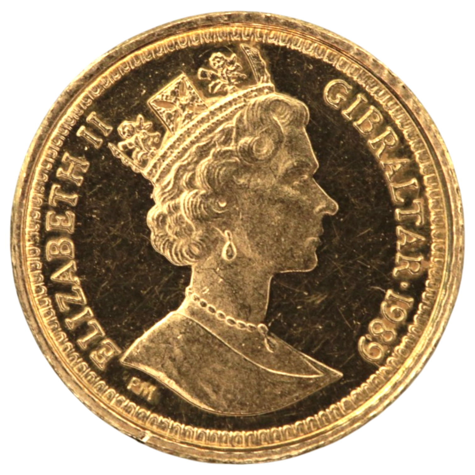 ジブラルタル ソブリン金貨 1989年 ポブジョイ鋳 ウナとライオン