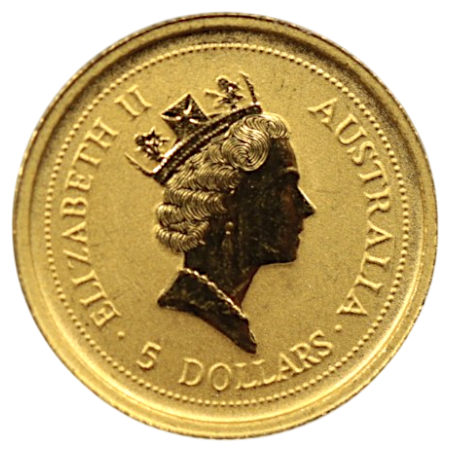 オーストラリア 5ドル金貨 1998年 パース鋳 干支 虎