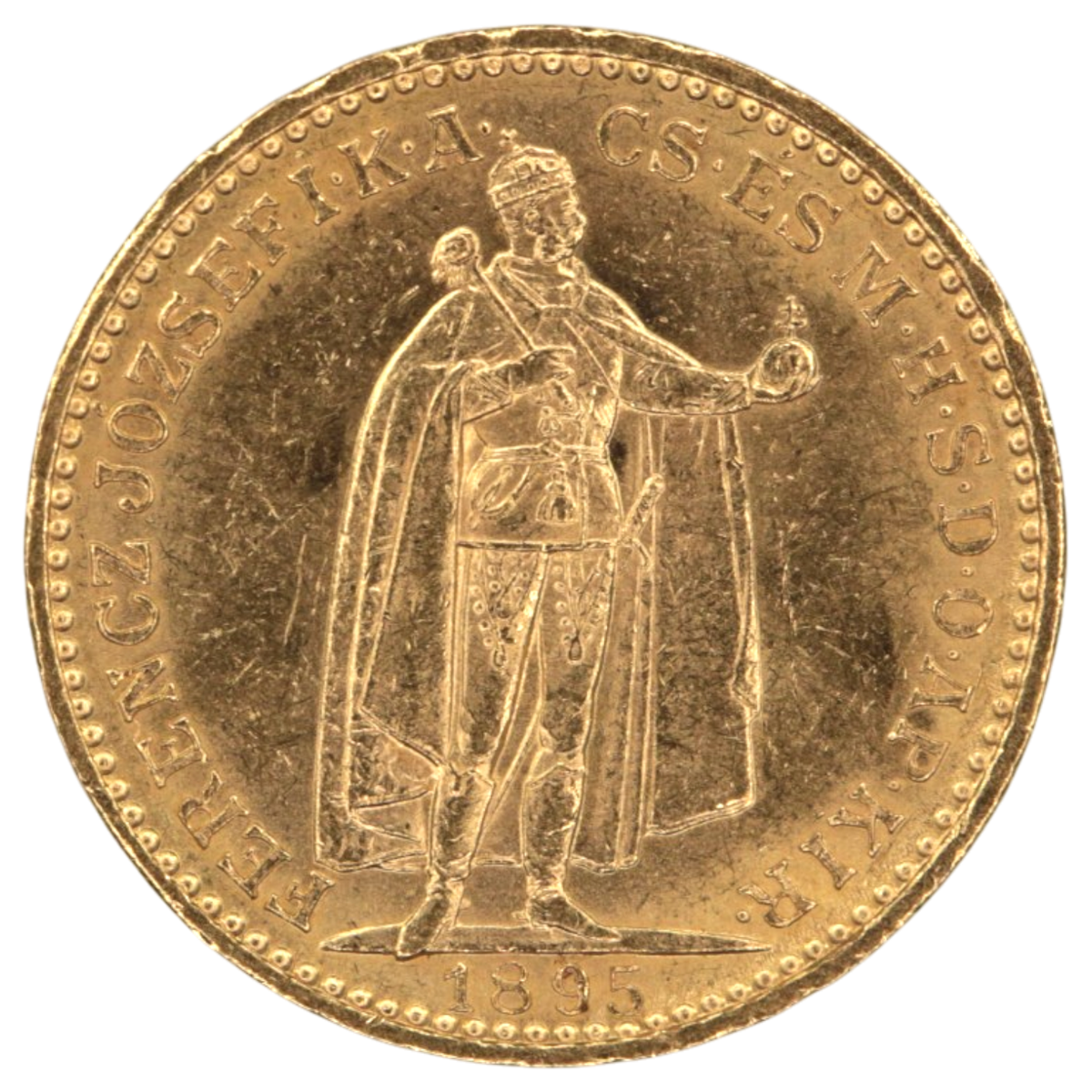 ハンガリー 20コロナ金貨 1895年 クレムニツァ鋳 フランツ・ヨーゼフ1世