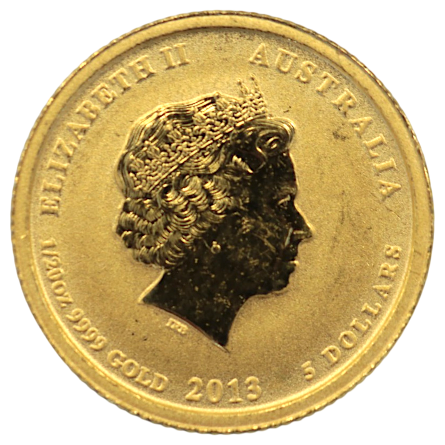 オーストラリア 5ドル金貨 2013年 パース鋳 干支 蛇
