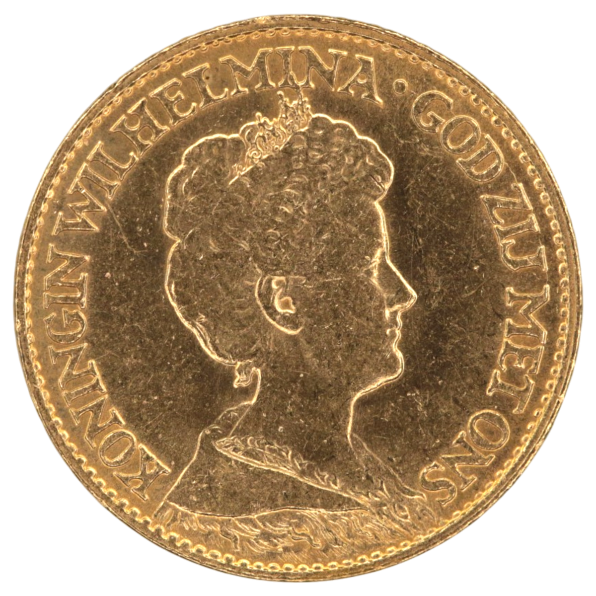 オランダ 10グルデン金貨 1917年 ウィルヘルミナ