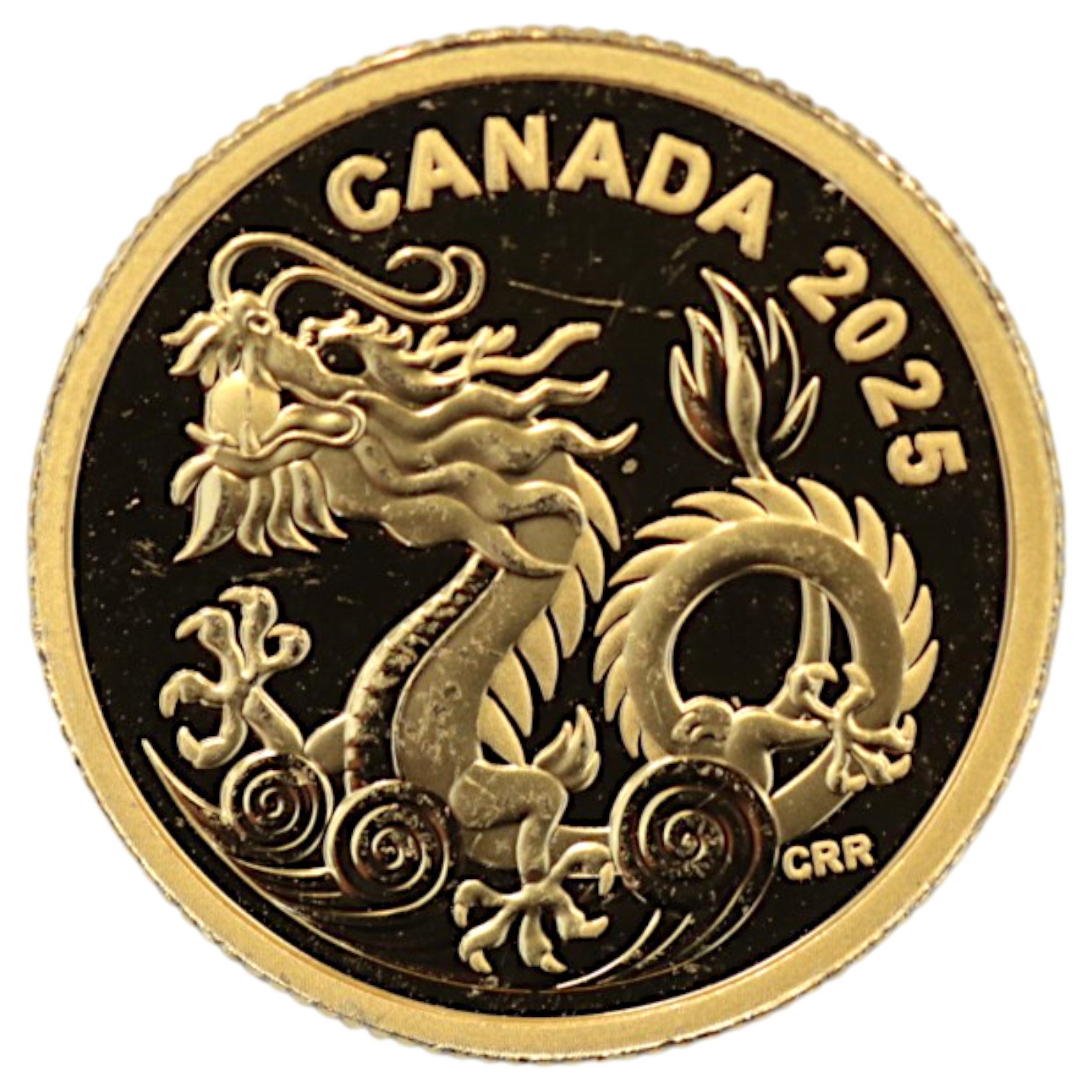 カナダ 8ドル金貨 干支 2025年 龍 チャールズ3世
