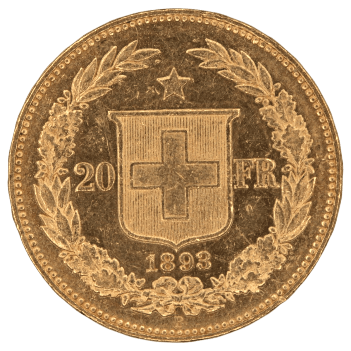 スイス 20フラン金貨 1893年 - NJ BUYER'S MARKETPLACE