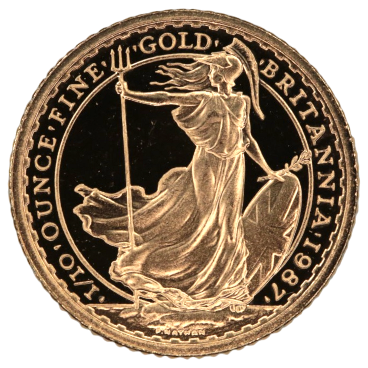 イギリス 10ポンド金貨 1987年 ブリタニア