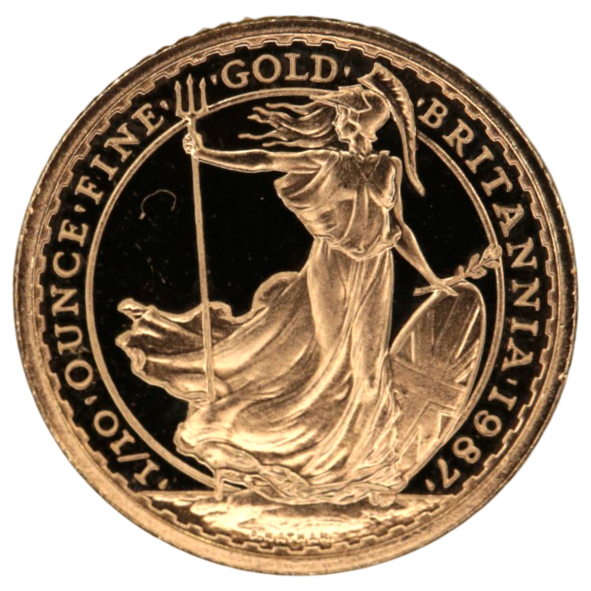 イギリス 10ポンド金貨 1987年 ブリタニア