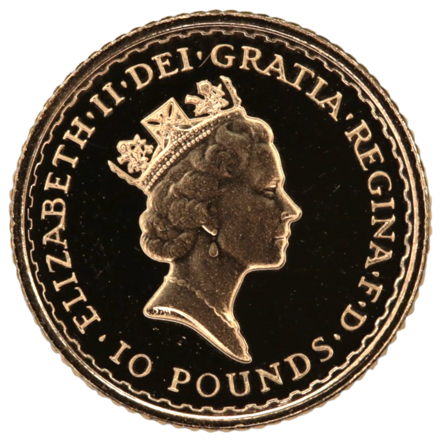 イギリス 10ポンド金貨 1987年