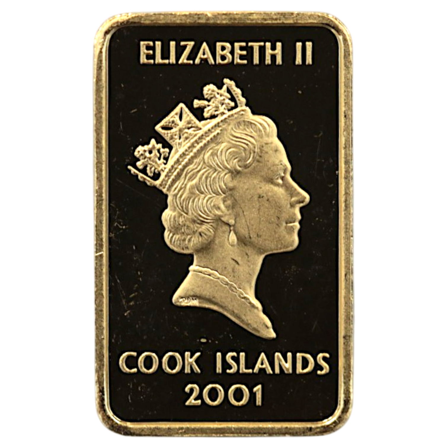 クック島 50ドル金貨 2001年 イルカ エリザベス2世