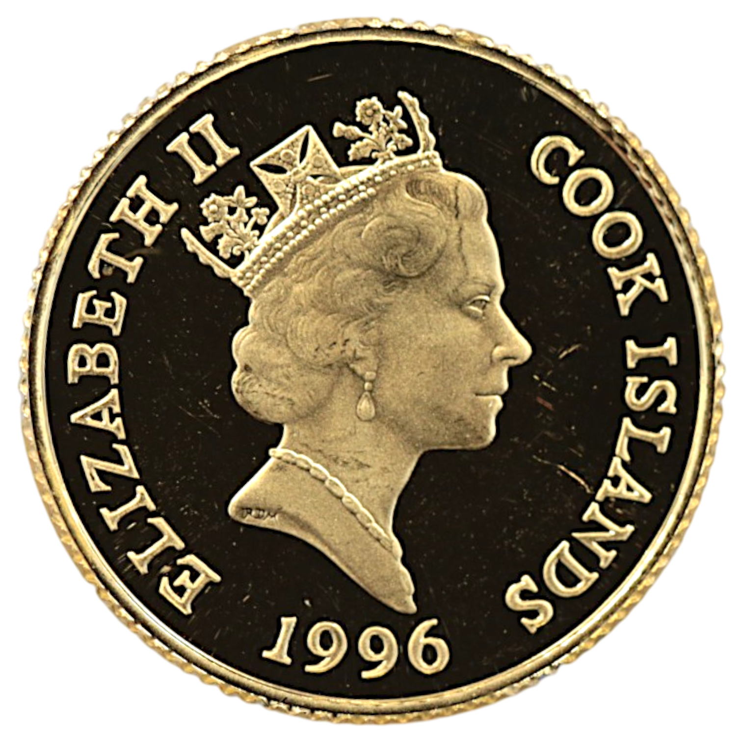 クック島 10ドル金貨 1996年 白熊の親子