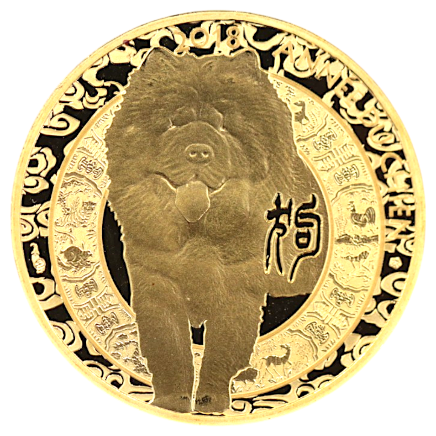 フランス 50ユーロ金貨 2018年 干支 戌