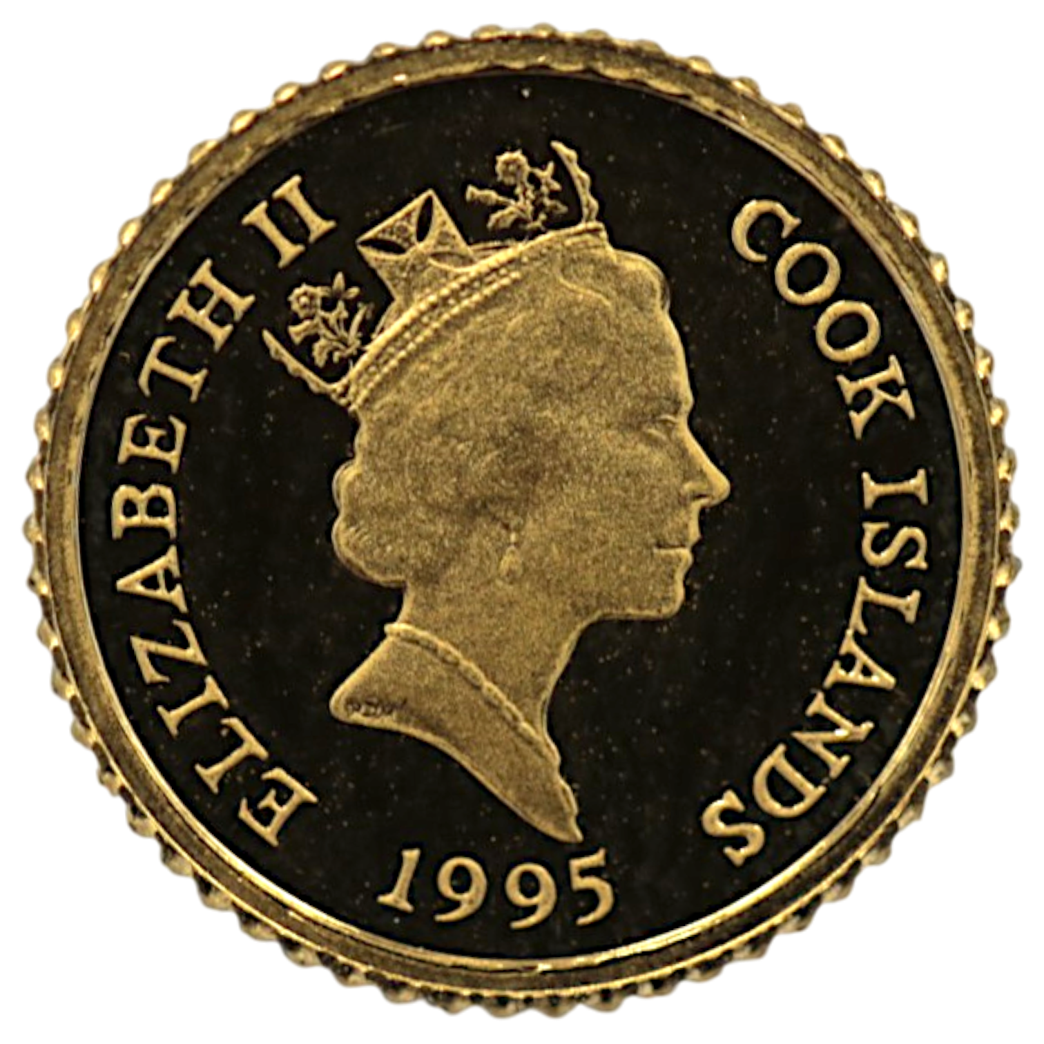 クック島 4ドル金貨 1995年 イルカ エリザベス2世